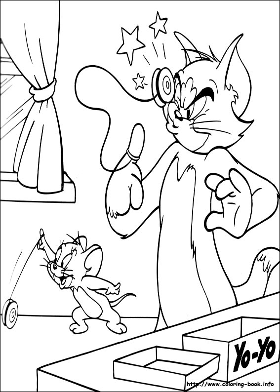 Tom and Jerry coloring picture